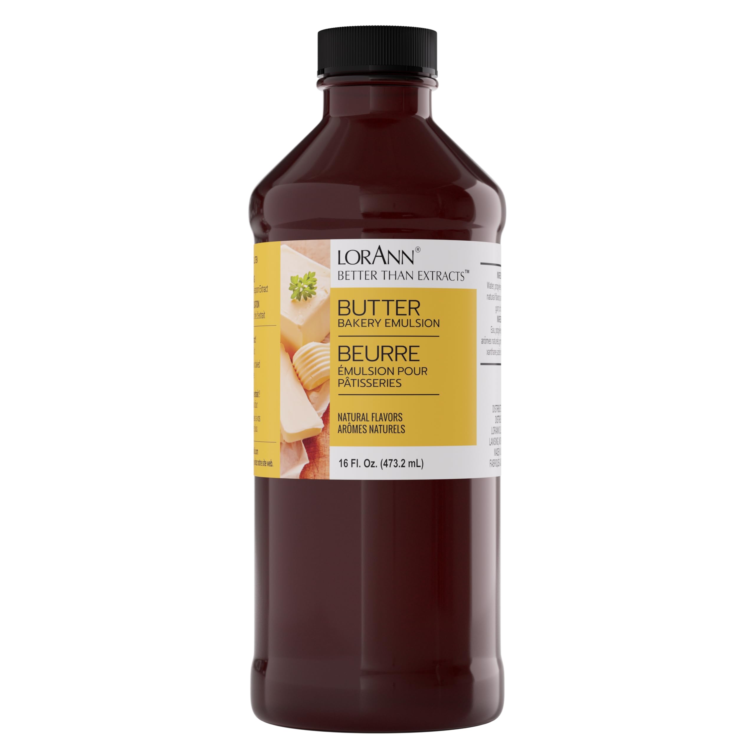 Butter Bakery Emulsion: True Butter Flavor, Ideal for Enhancing Rich Dairy Notes in Baked Goods, Gluten-Free, Keto-Friendly, Butter Flavoring Essential for Your Kitchen