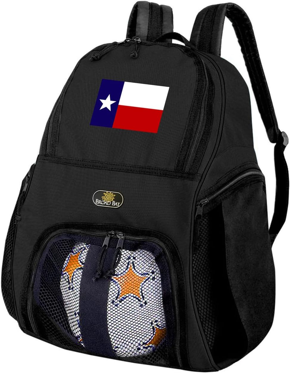 Broad Bay Texas Soccer Backpack or Texas Flag Volleyball Bag