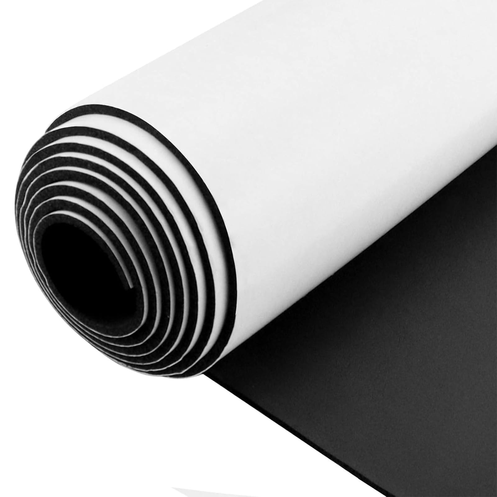 Vefhby Self Adhesive Foam Roll 300mm(B) x1.5mm(D) x1.5m(L), Multifunctional Foam Rubber for Door and Window Sealing, Furniture Protection, DIY Craft Supplies, Non-Slip, Anti-Scratch (Black)
