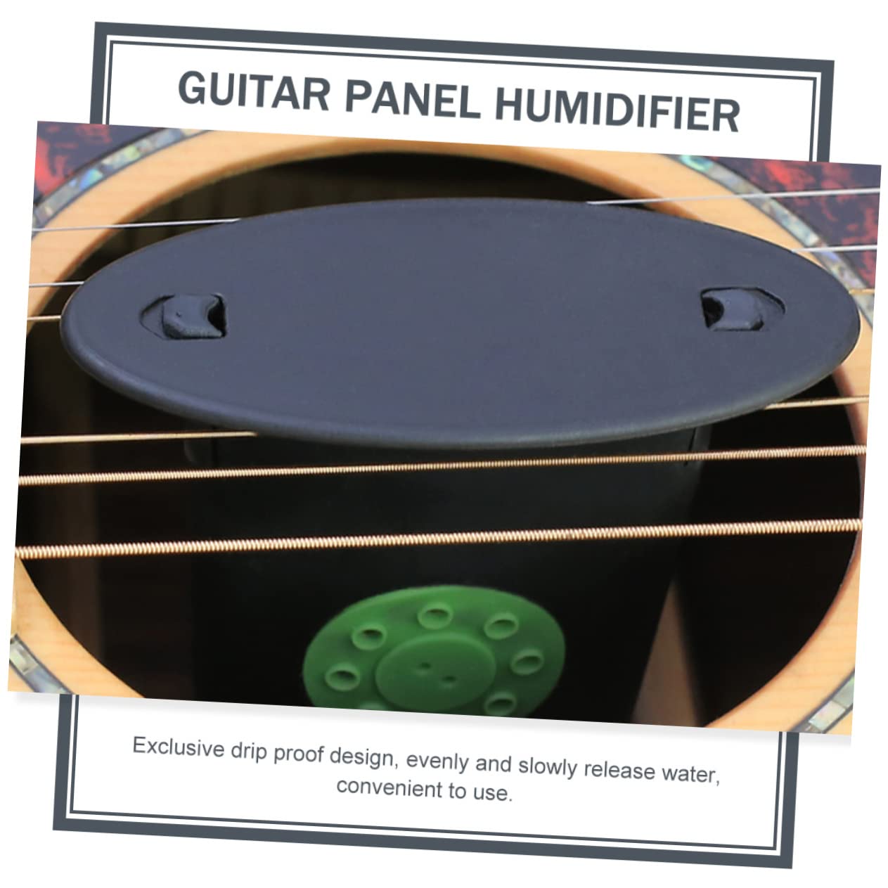 Abaodam 3pezzi Umidificatore Portatile Per Chitarra Acustica Design Compatto Regolatore Umidità Per Crepe e Deformazioni Accessorio Essenziale Per Manutenzione Strumenti Musicali