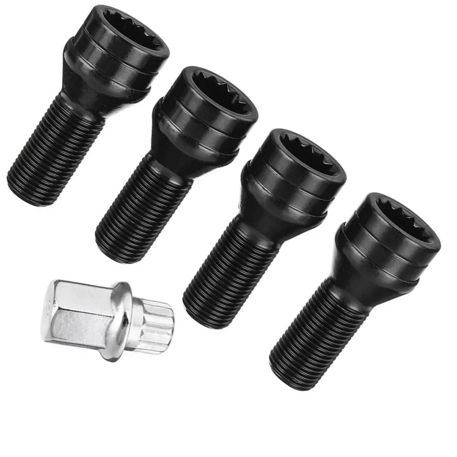 Bulloni ruota auto Compatibile Con BMW Per X1 F48 2015 Set Da 4 Dadi Per Cerchi In Lega Con Rondella Conica Dadi Di Ricambio Per Cerchi In Lega OEM: 36136776076