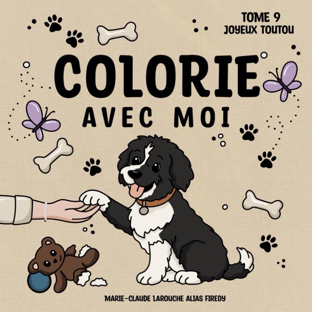 Tome 9: Joyeux Toutou (Colorie Avec Moi By Firedy)