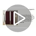 Image of Cloth Fusion 90% Blackout Door Curtains 8 Feet Long Set of 2, Room Darkening Parda with Stainless Steel Grommets for Home Decor (8x4 Feet, Mulberry)
