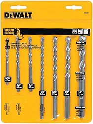 Conjunto de brocas de alvenaria Dewalt DW5207, 7 peças
