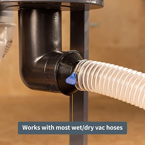 Miniatura 7 de POWERTEC 70291 - Puerto de polvo de 4 pulgadas a reductor de manguera de 2-1/2 pulgadas, accesorios de recolección de polvo para puerto de polvo de