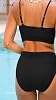 Traje de baño de bikini de dos piezas para mujer, deportivo y texturizado 8
