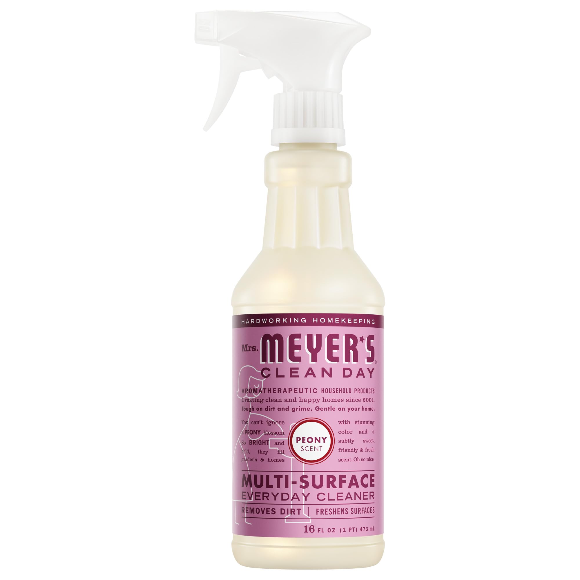 Mrs. Meyer's -​Pulire giorno multi-​superficie peonia più pulito tutti i giorni - 16 oz.
