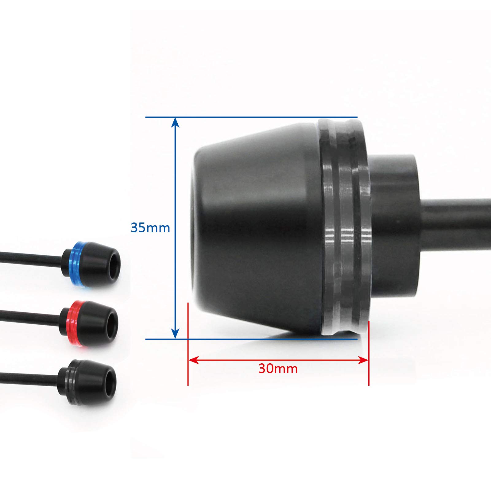 Black CNC Front Axle/Fork Sliders For Honda CB600 Hornet (1998-2004) – Aluminum & Delrin Crash Protection