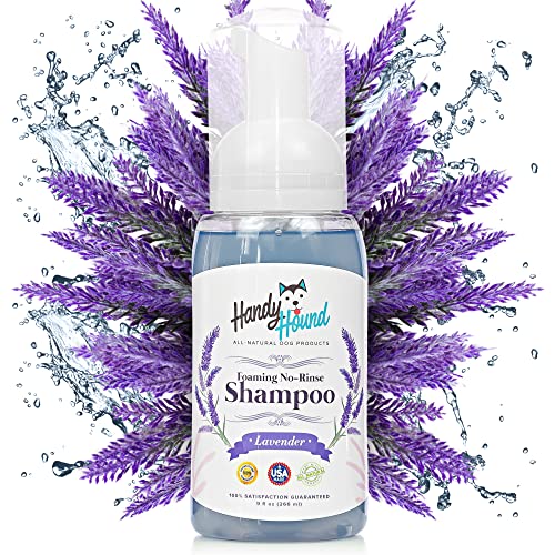 Handy Hound Lavender All-Natural Foaming Dog Dry Shampoo For Sensitive Skin – Proudly Made In The Usa - Dry Waterless Pet Shampoo To Safely Remove Pet Odors - 9Oz/266Ml #TOP29