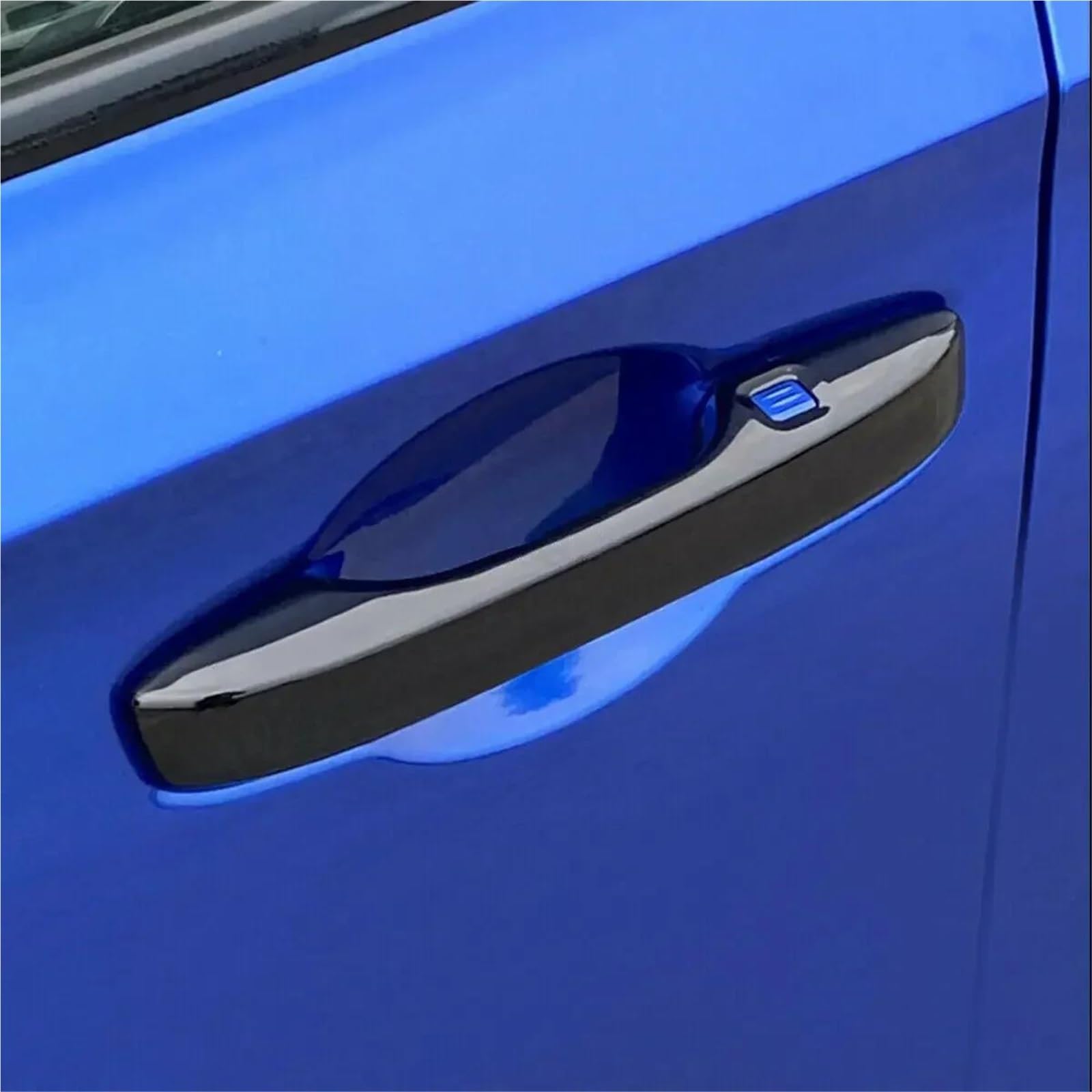 YESKIT Car Exterior Door Handle Cover Moulding Protective Accessories for Civic 11th Gen 2022-2024(Carbon Look)
