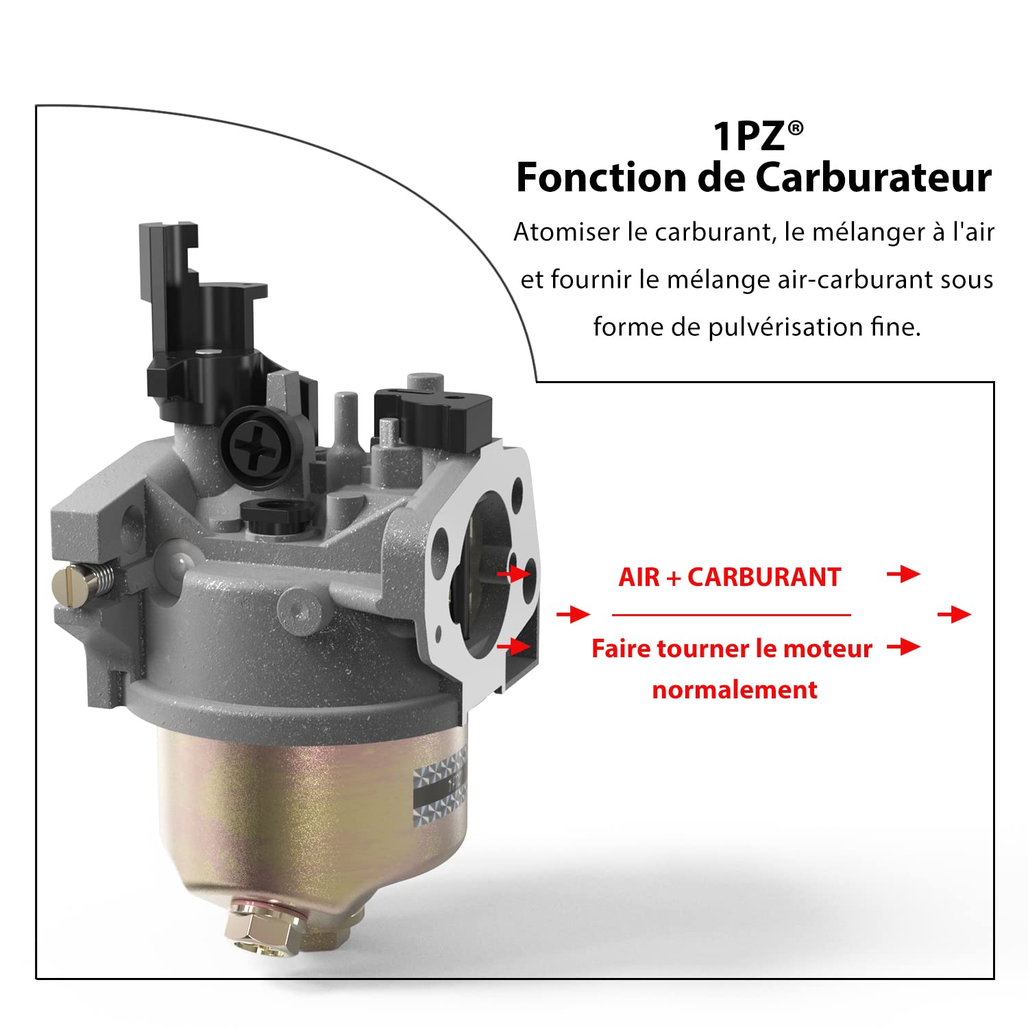 1PZ F6C-G16 Carburatore Generatore 2kW - 3kW con kit di garanzia di ricambio per Honda GX120 GX160 GX168 GX200 168F 5.5HP 6.5HP 163cc 196cc Motore EB2200X EB2500X EM1600X