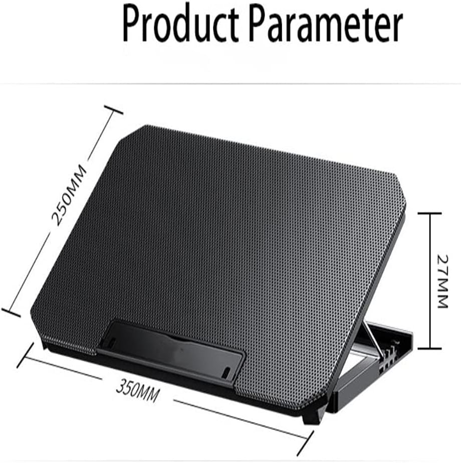 Laptop Cooling Pads Large Size for 12-16 Inch Notebook Silent Gaming Cooler Wind Speed Adjustable Stand