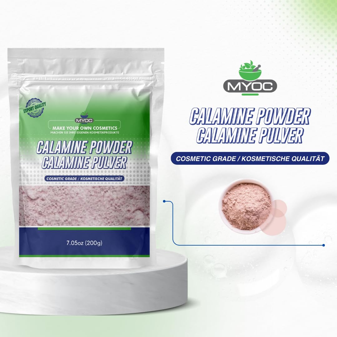 Calamine Powder 7 Oz/Calamine Powder for Skin, Calamine Powder for Soap Making, Calamine Powder for Itching, Calamine Powder Bulk, Calamine Powder Pure, Calamine Powder for Face