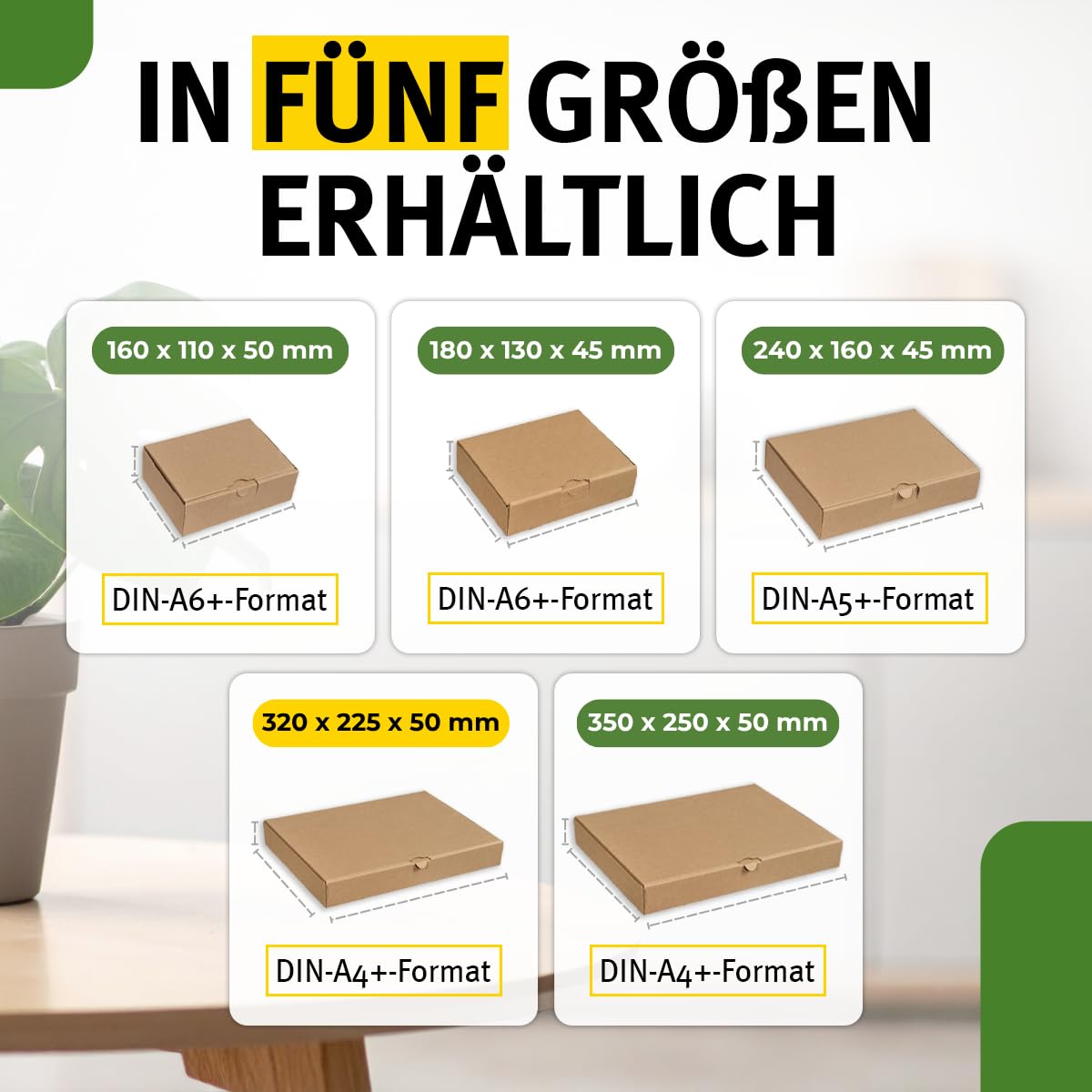100 cartons Maxibrief, marron, taille et quantité au choix, carton d'expédition, marchandises, envoi de livres, carton postal, Poste DHL Hermes DPD GLS UPS (320 x 230 x 50 mm, marron)