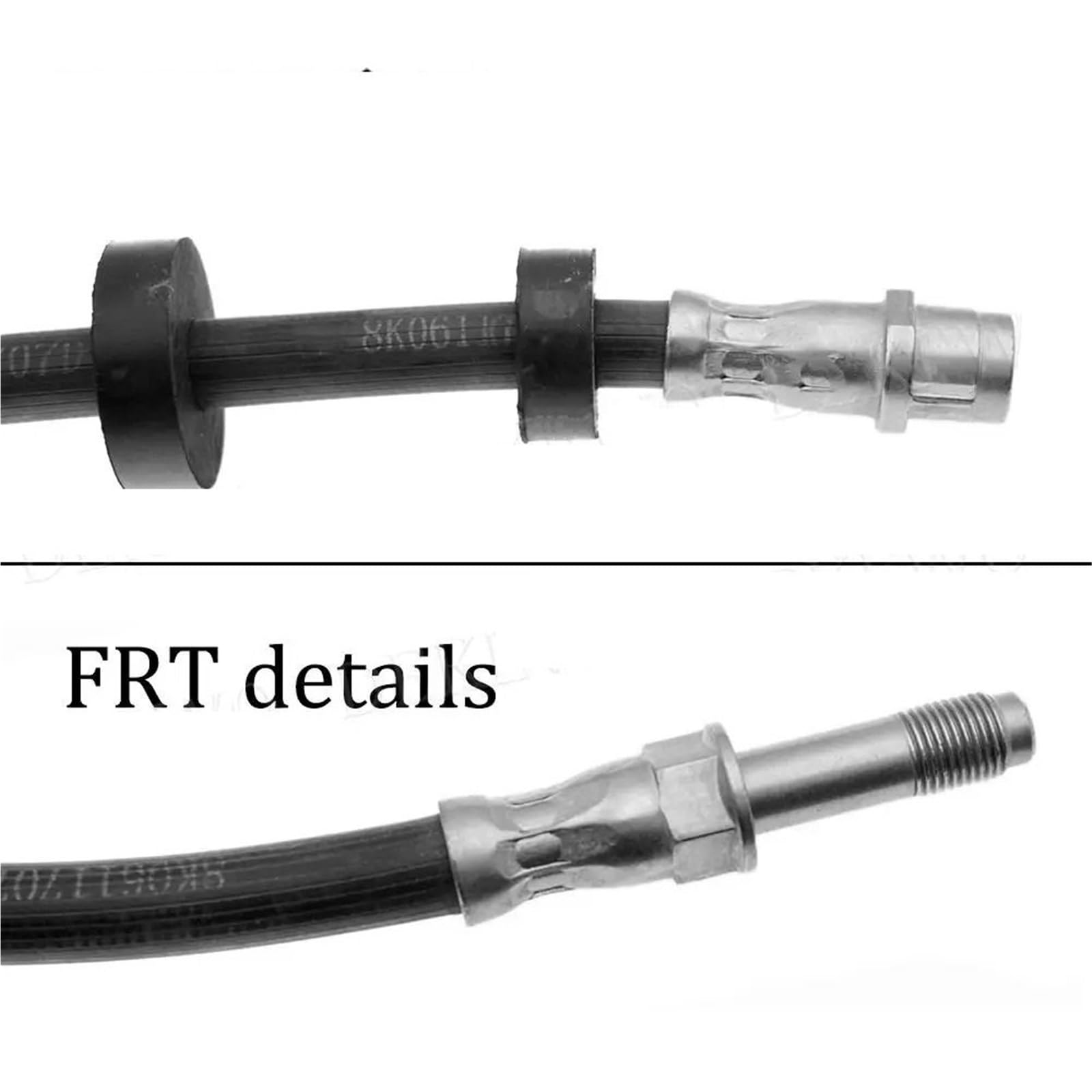 rura hamulcowa 1/2 szt. 8K0611707D 8K0611707B Przedni lub tylny wąż hydrauliczny hamulca osi 8K0611707C 8K0611775J 8K0611775E Pasuje do Audi A4 B8 A4 A5 S5(Rear 2pcs)