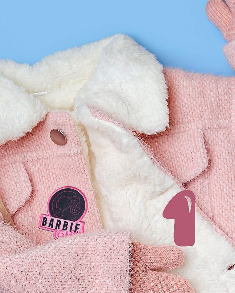 Patch Barbie à Coudre Ou Thermocoller - Ecusson Décoratif Pour Vêtements, Accessoires | 7 X 5,8 Cm