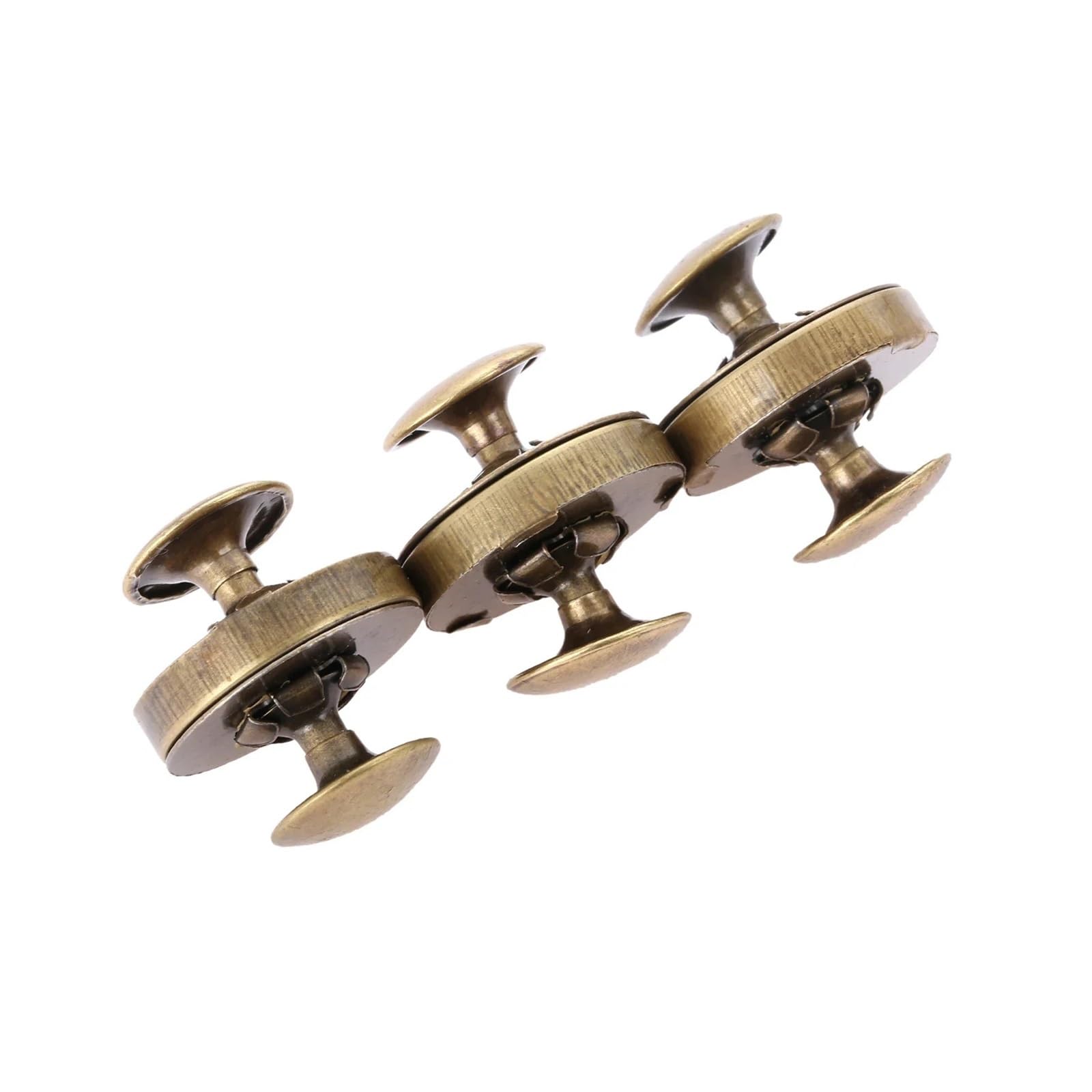 Magnetic Press Studs 10 Sets Metal Magnetic Snaps Double Rivet Clasps Buckles Leather Bag Purse Clothes Sewing Accessories(F 18MM)