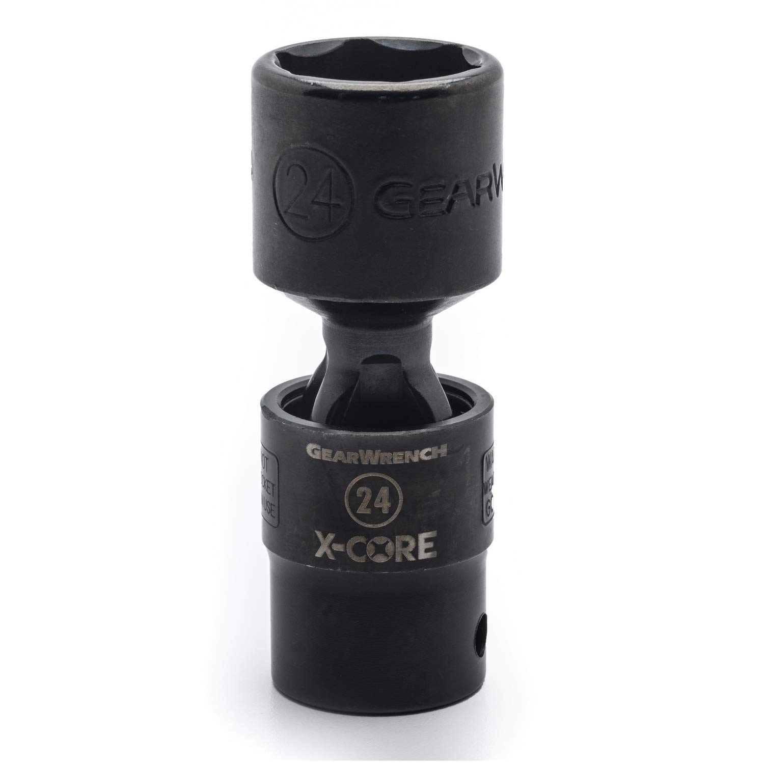 GEARWRENCH 1/2" Drive X-Core™ 6 Pt. Pinless Universal Impact Standard Socket, 21mm - 84731
