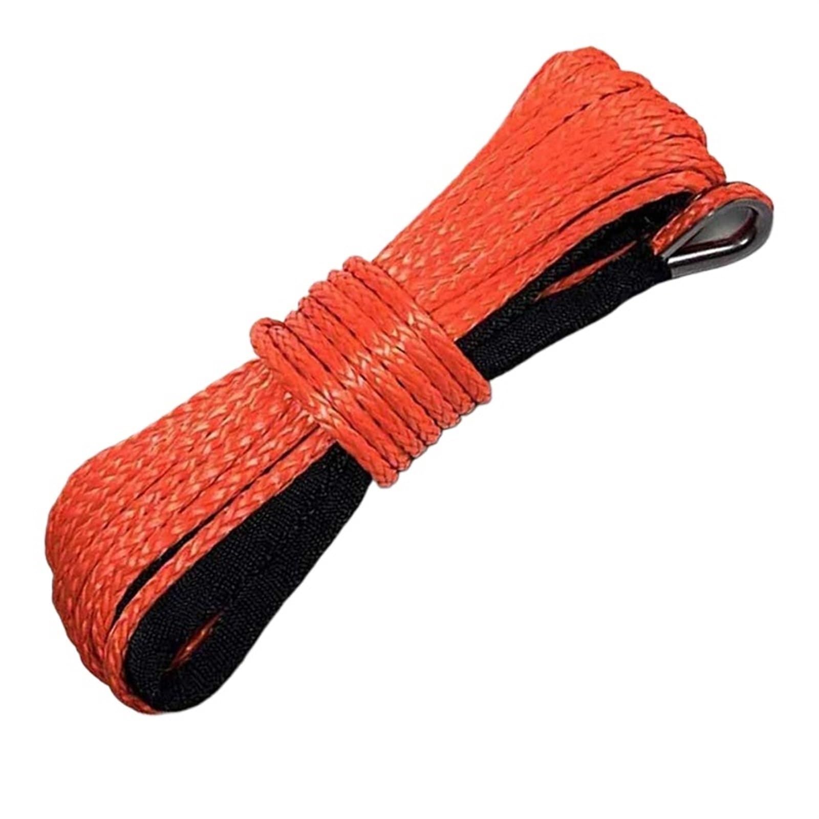 Cuerda De Remolque Cable de cabrestante sintético de Repuesto for emergencias de Coche, camión, Barco, 26 MX 8 mm, 12 hebras(Blue)
