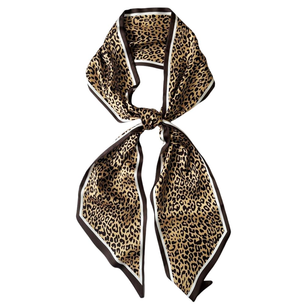 FONYVESilk Head Scarf for Hair Fashion Headwrap for Women Lightweight Neck Tie