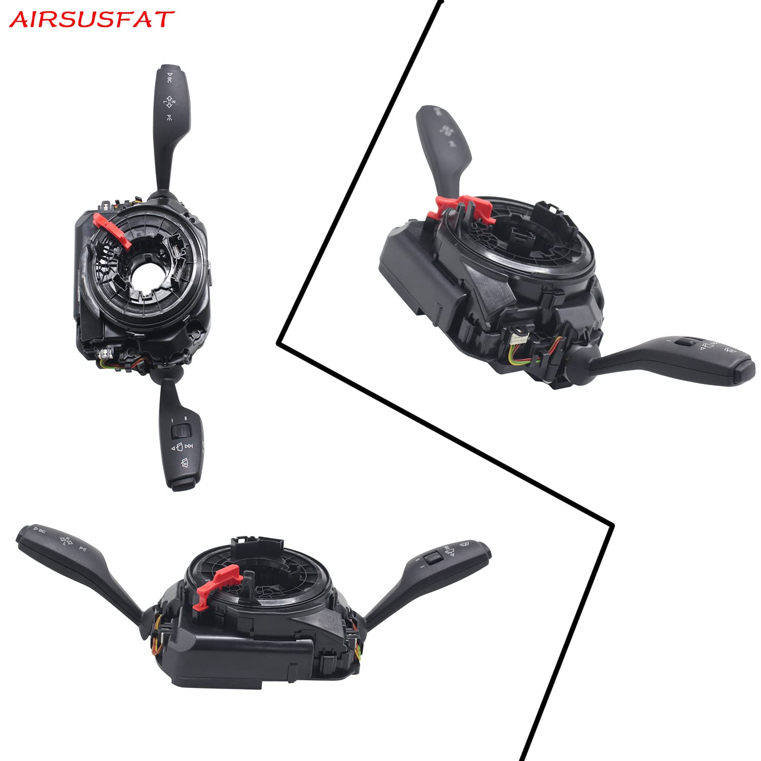 Blinker und Wischerschalter für BMW F07 F10 F12 F13 F06 F01 F02 - Drucktaste, Schwarz, 2-Wege, EIN-AUS