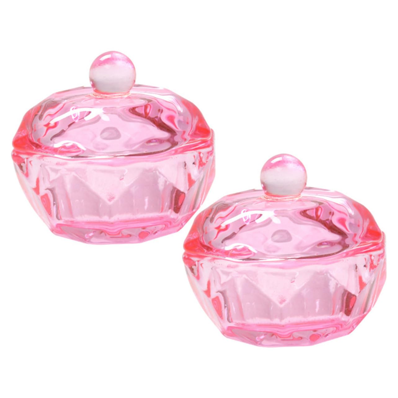 Gogogmee Nail Glass Cup Set Monomer Dish Lid Acrylic Nails Dappen Bowl Small Glass Dish