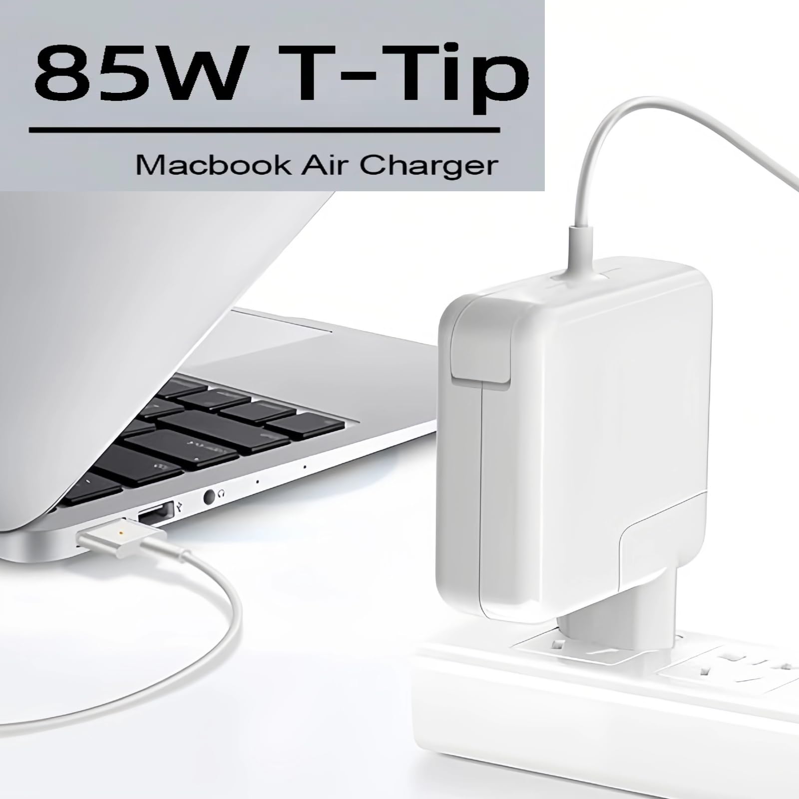 Caricatore MacBook Pro 85W T-Tip,Adattatore di alimentazione, caricabatterie super veloce compatibile MacBook Air&Mac Book Pro11''e13'' pollici 2012~2018,modelli A1425,A1502,A1465,A1290,A1343,A1226