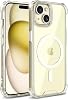 Transparent Hybrid Case with Corner Protection Compatible with MagShield Series MagSafe for Minesk iPhone 15 Ultra Strong Magnetic Circle and Crystal Clear Material Premium Quality Case 15