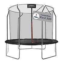 HUDORA Trampolino First in diverse misure – trampolino da esterno con rivestimento dei bordi e rete di sicurezza – trampolino da giardino per bambini e adulti – trampolino di qualità