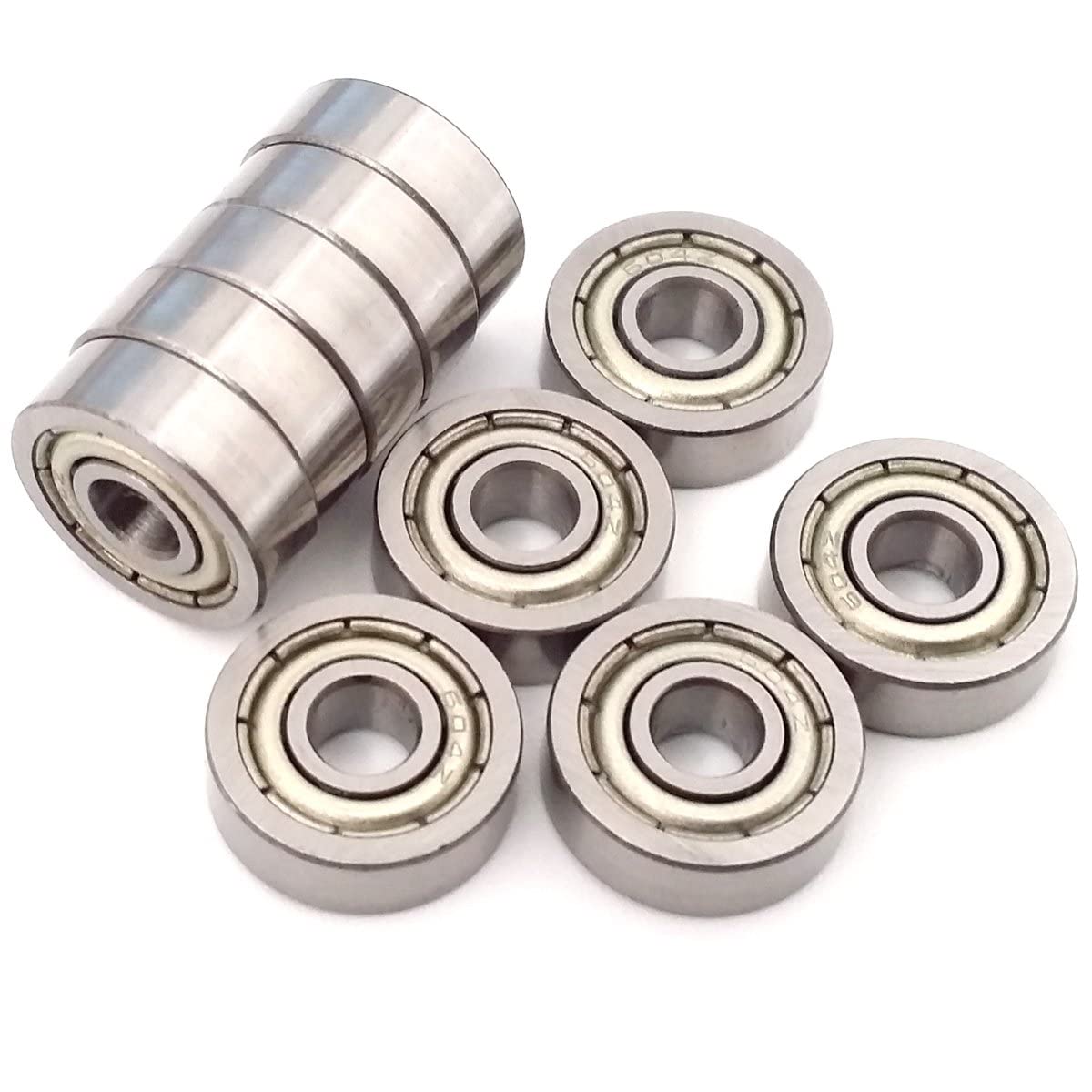 SHASALES Z3 V3 4mmx12mmx4mm Double Shielded Miniature 604ZZ Deep Groove Ball Bearing-image-18