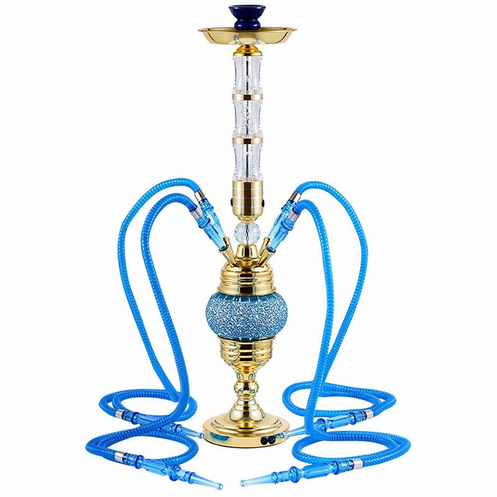 Set Di Narghilè Di Lusso Con Il Kit Narghilè Con 4 Tubi Arabo Narghilè Con Luci Colorate Un Regalo Per I Tuoi Parenti E Amici