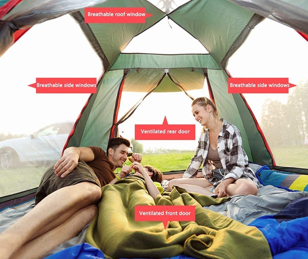 Tente d'intimité extérieure Tente Automatique Tente d'aventure Tente extérieure 3-4 Personnes Camping Automatique Double 2 Personnes Épais Imperméable Sauvage