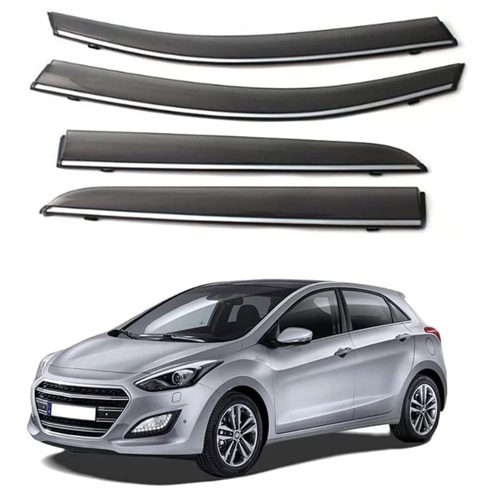 Déflecteurs d'air de vent pour Hyundai I30 2010-2018 pare-soleil fenêtre latérale