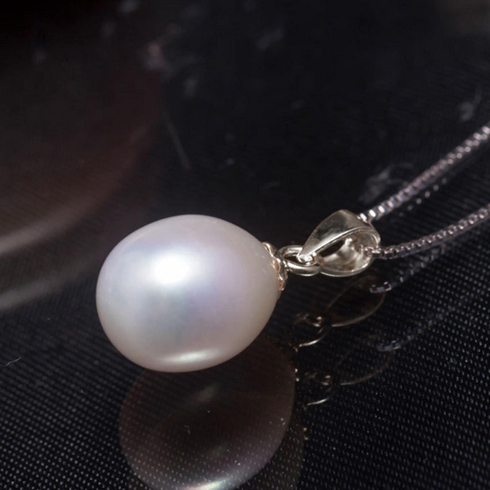 SALAN Anello in Argento Sterling 925 con Perla Naturale Regolabile per Donna, Regalo per Figlia, Gioielli