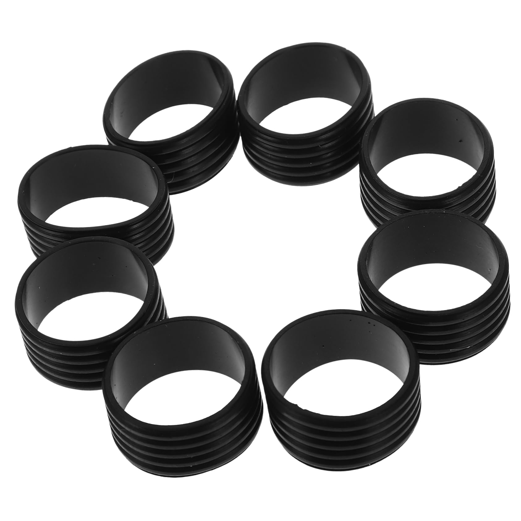 Mikikit 8pcs Tennis Racket Overgrip Protectors Silicone Grip Rings for Tennis Rackets Badminton Baseball Bats Non-Slip Moisture Absorbent Grip Bands