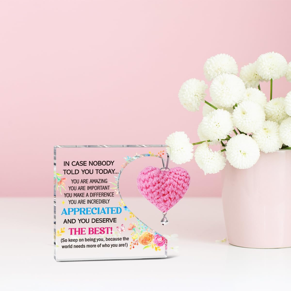 Thank You Gifts For Women Coworkers, You Deserve The Best Appreciatioan Acrylic Plaque Gifts For Employees Boss Colleague - Image 3