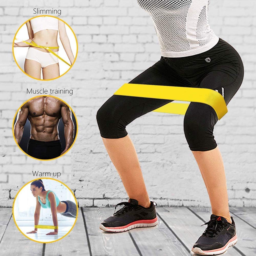 RajoNN 5er-Set Widerstandsbänder, Widerstands-Fitness-Übungsbänder mit 5 verschiedenen Widerstandsstufen. Tragetasche inklusive