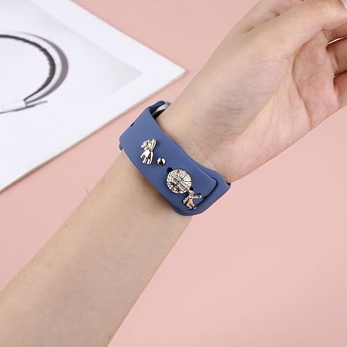 Miniatura 4 de Dijes compatibles con Apple Watch Band 41403845441.654 in Series 9 8 7 6 5 4 3 2 1, Galaxy Watch 54Fitbit VersaSense - Anillos decorativos para