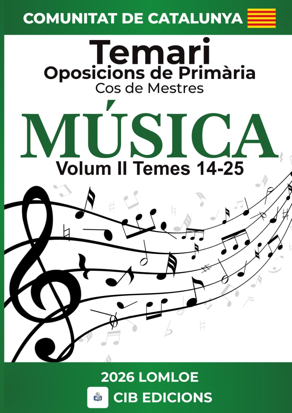 Temari oposicions Primària MÚSICA: Cos de Mestres 2026 CATALUNYA (Música Catalunya 2026)