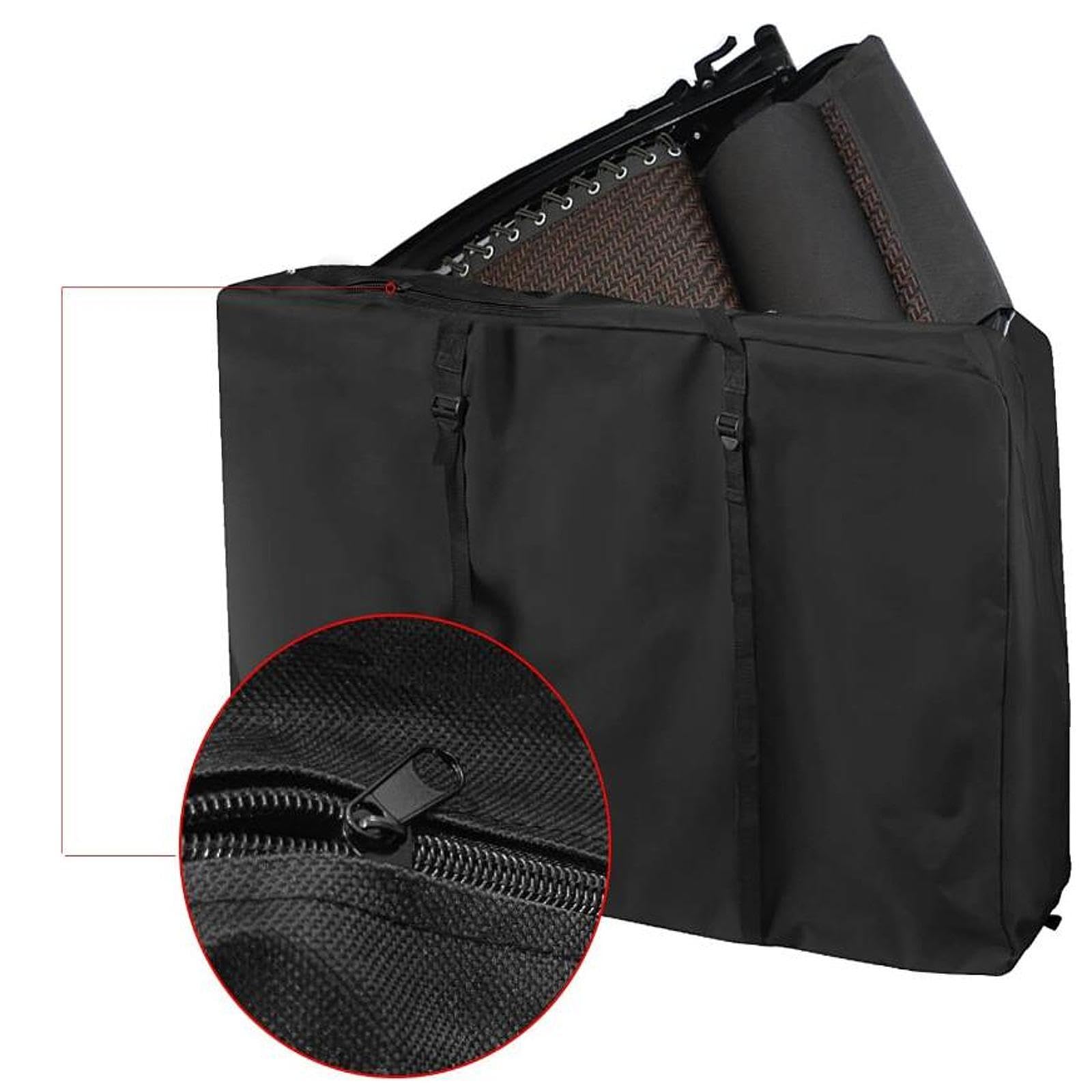 Housse de Rangement pour Chaises Pliantes, Housse de Protection pour Chaise Pliante Exterieur, Sac de Imperméable et avec Fermeture Éclair Adapté Camping Loisirs en Plein Air, Tissu Oxford 210d