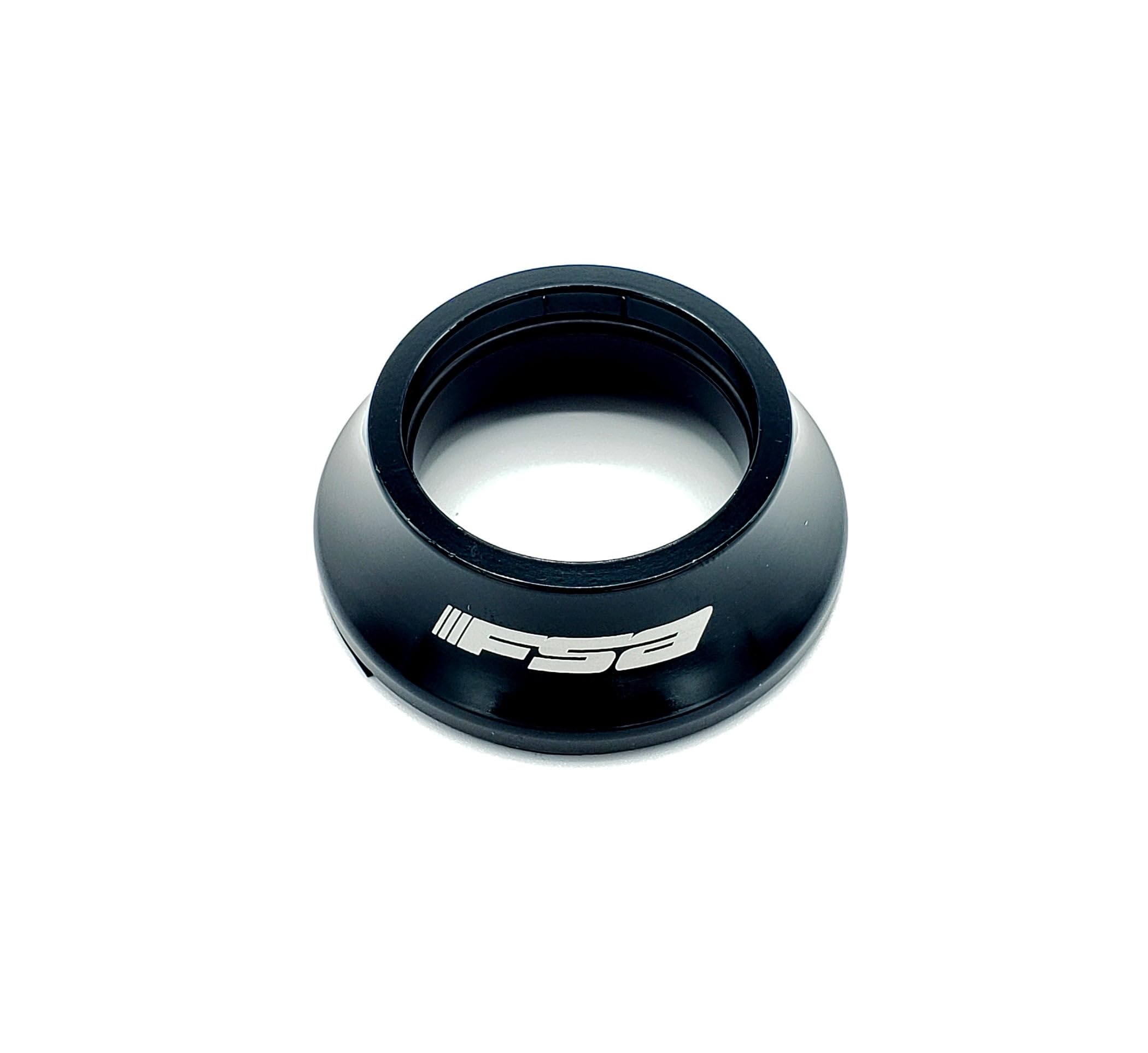 FSA Full Speed Ahead Alloy Bicycle Headset Top Cover (Black - Orbit CE - 1 1/8 x 15mm H2166B(NO.8-2)15MM)