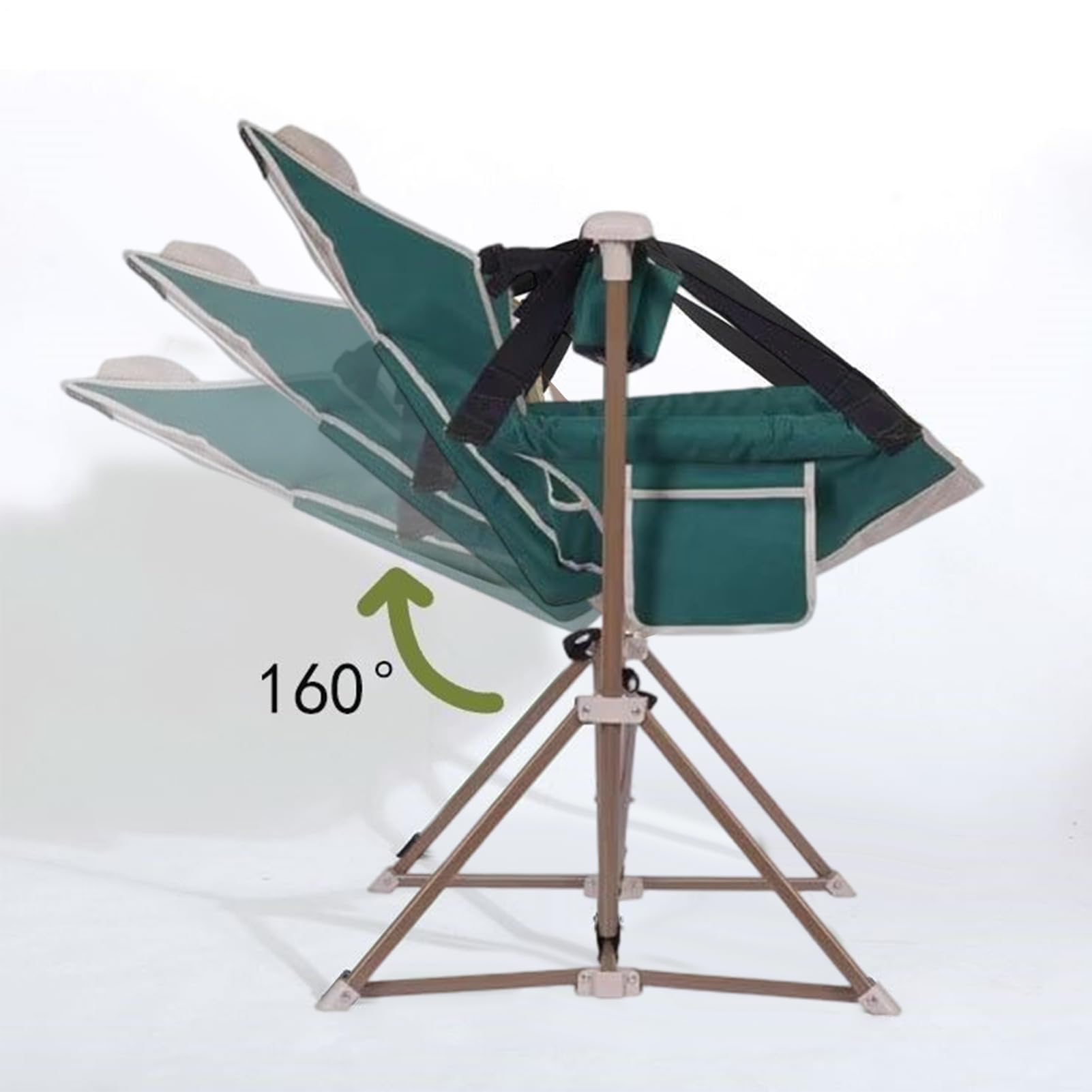 Chaise De Camping Pliante Pliable Anti-Dérapant À Charge Portante 140 kg | Chaise de Plage Pliante Pour Le Plein Air Le La Randonnée La Pêche Le Pique-Nique La Pelouse Le Jardin Et La Piscine
