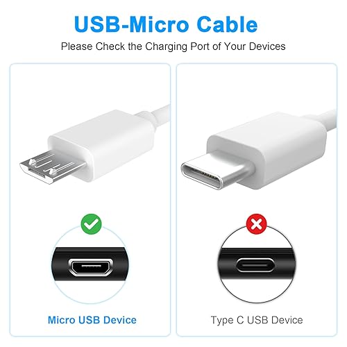 Miniatura 2 de Zosvoses Cable micro USB compatible con lectores electrónicos Kindle antiguos, Paperwhite, Oasis y tabletas Kindle & Fire 2020 y anteriores, Fire HD