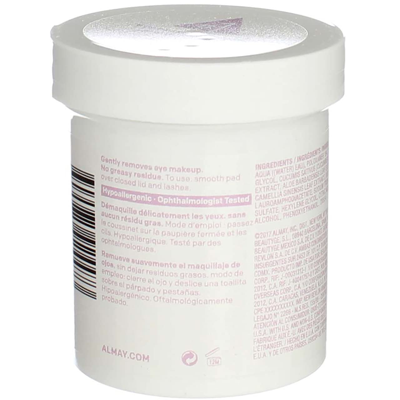 Almay Eye Makeup Remover Pads, Oil Free, Pack Of 2(80 pads each): Beauty