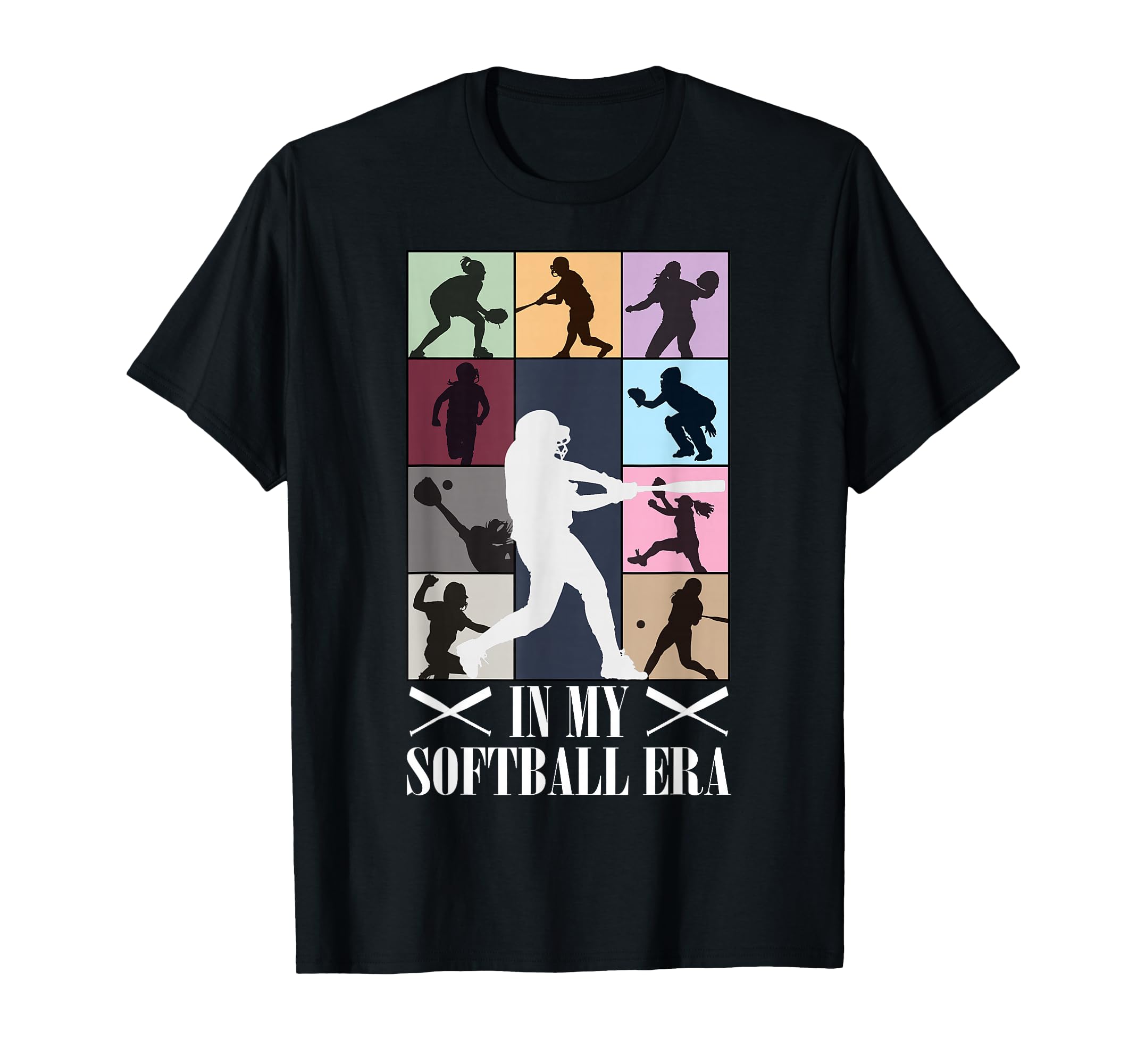 in My Softball Era Funny Softball Girl Player Lover T-Shirt