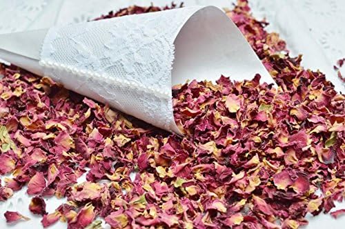 1 LB Pound of Fragrant Dry Red Rosebuds and Petals from Morocco