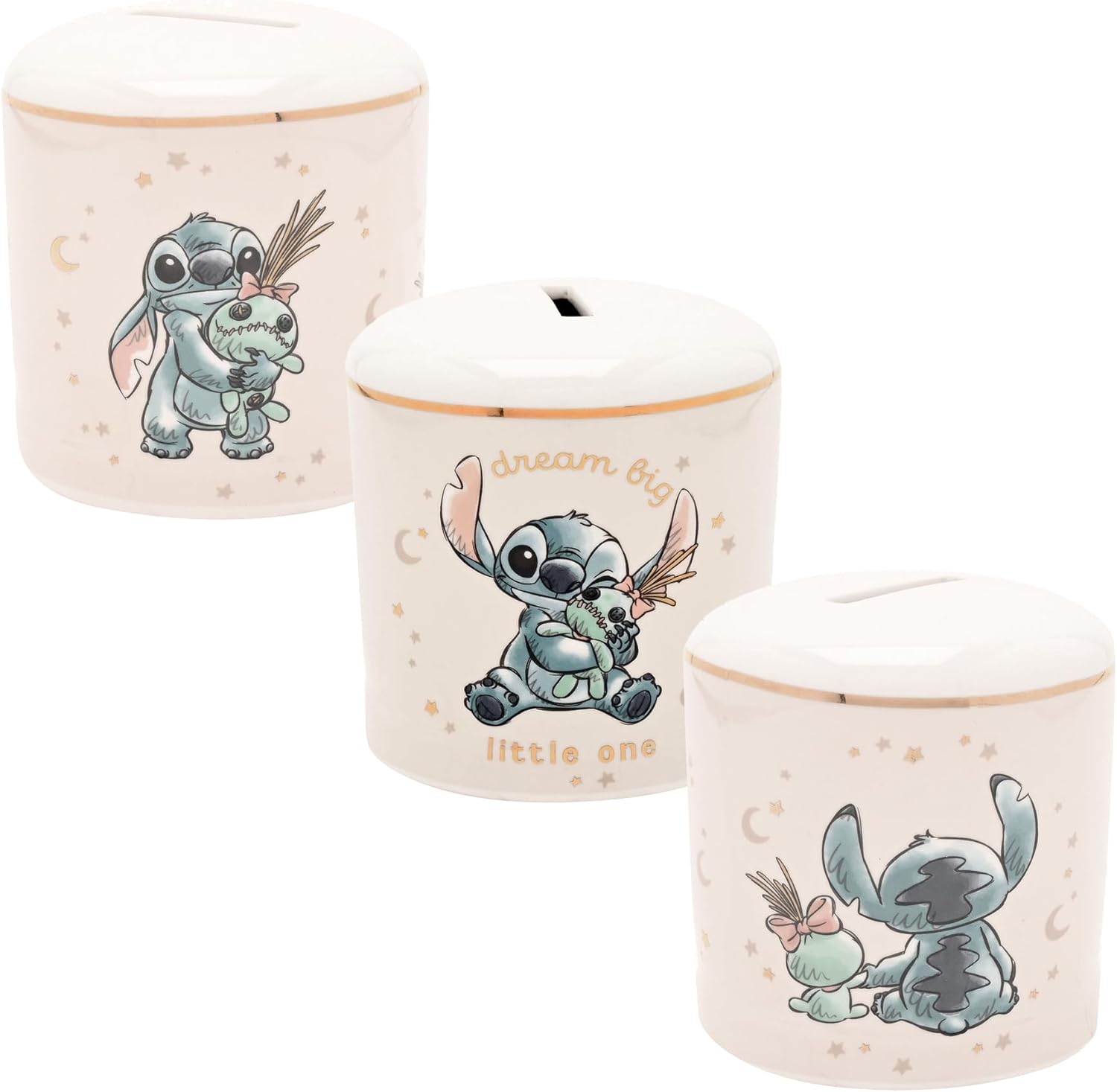 Disney Stitch Money Bank Magical Beginnings Ceramic Money Box Bank