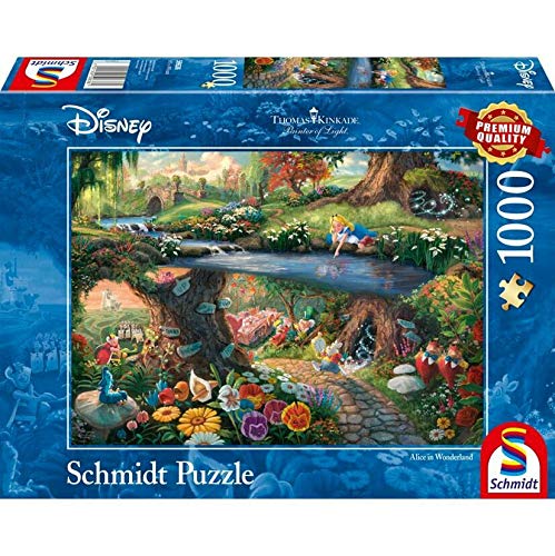 g[}XLP[h svc̍̃AX pY Thomas Kinkade Disney Alice in Wonderland 1000 Pieces Schmidt Jigsaw Puzzle [sAi]