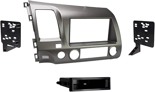 Metra 997816T Honda Civic 2006-2011 DIN/DDIN Kit de instalación en el salpicadero, color gris pardo