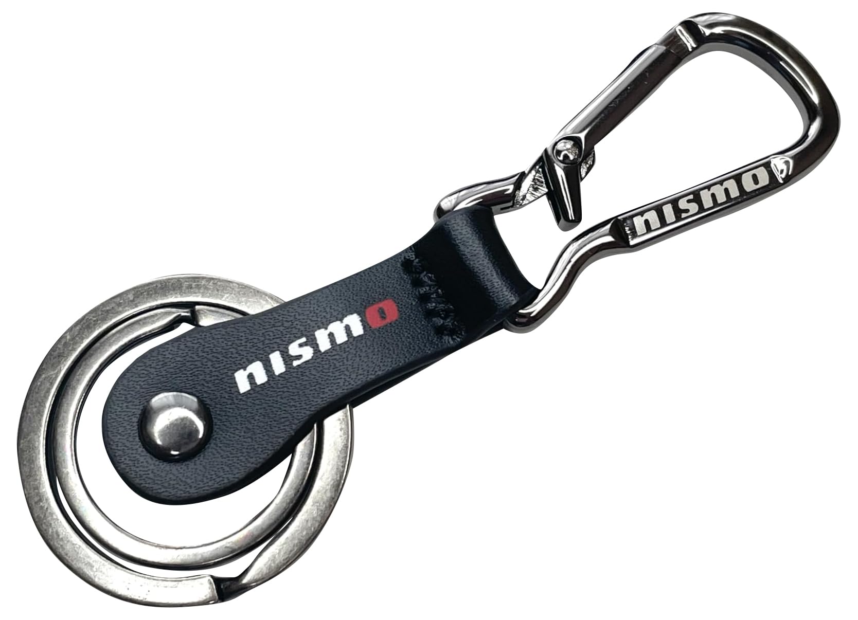 Amazon.co.jp: [ニスモ] 日産 カラビナキーリング ダブル(ブラック